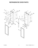 Refrigerator door parts