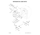 Whirlpool WRF540CWHB09 refrigerator liner parts diagram