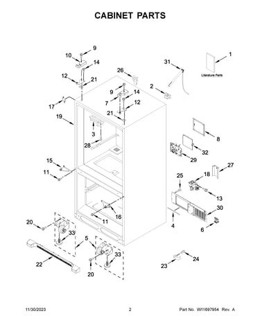 Cabinet parts