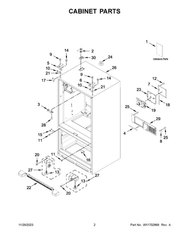Cabinet parts