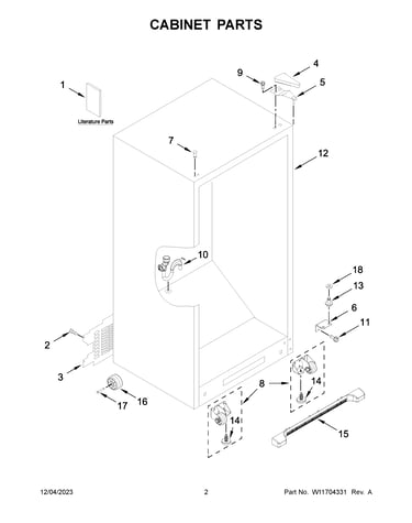 Cabinet parts