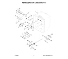 KitchenAid KRFC300EWH11 refrigerator liner parts diagram
