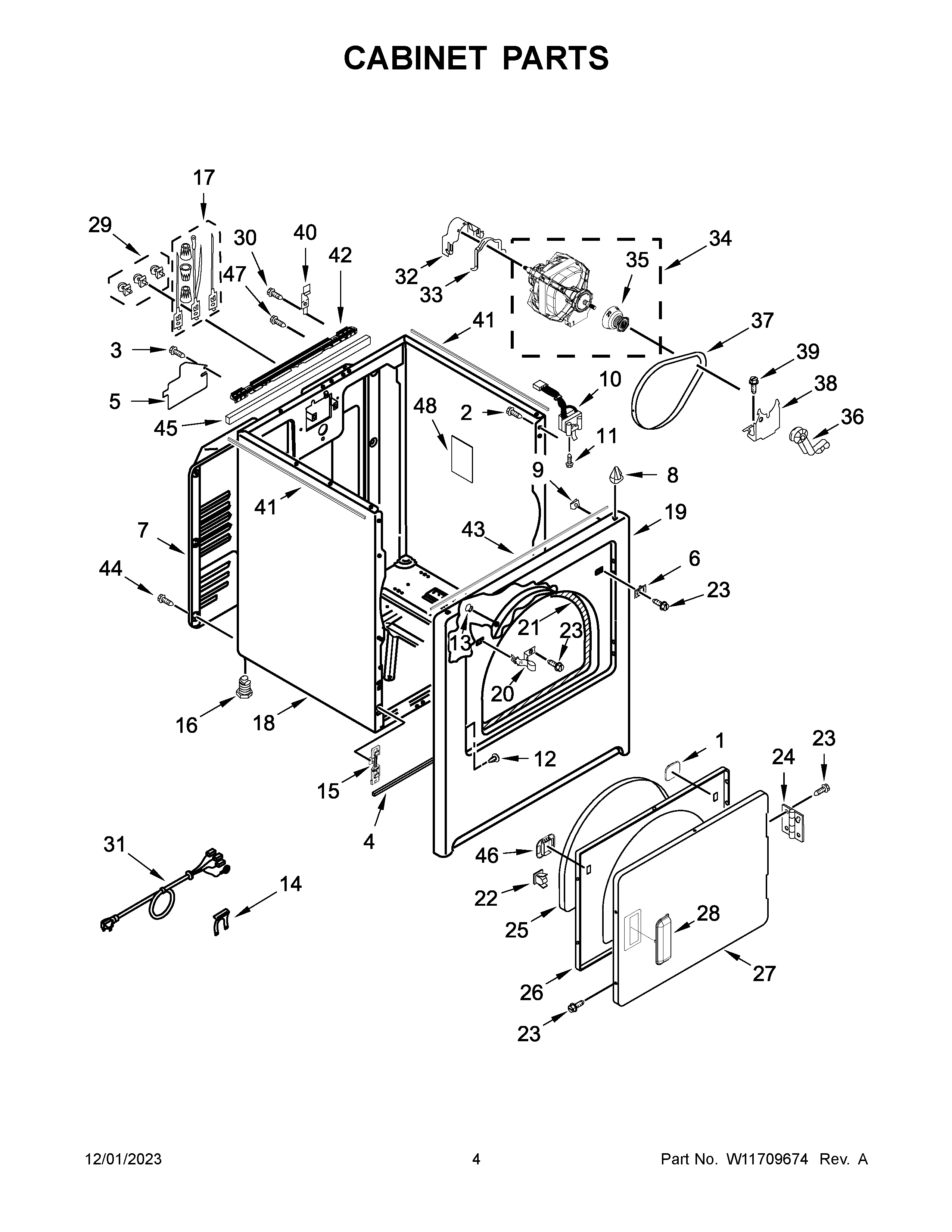 Cabinet parts