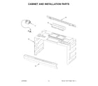Maytag MMV1175JZ01 cabinet and installation parts diagram