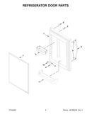 Refrigerator door parts