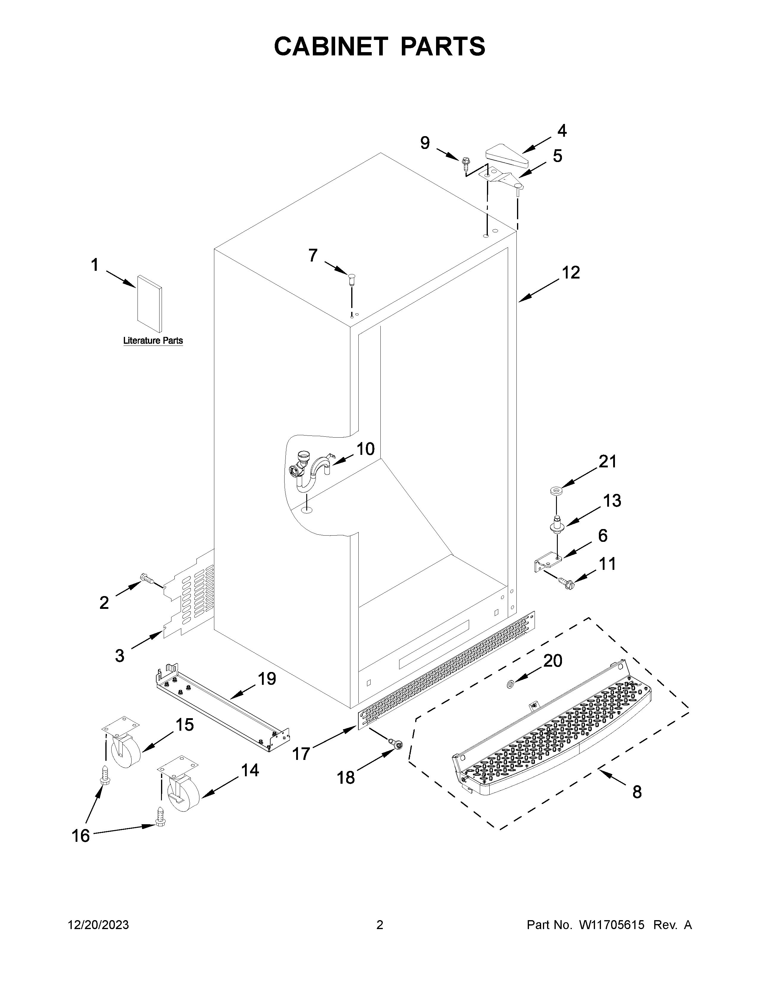 Cabinet parts