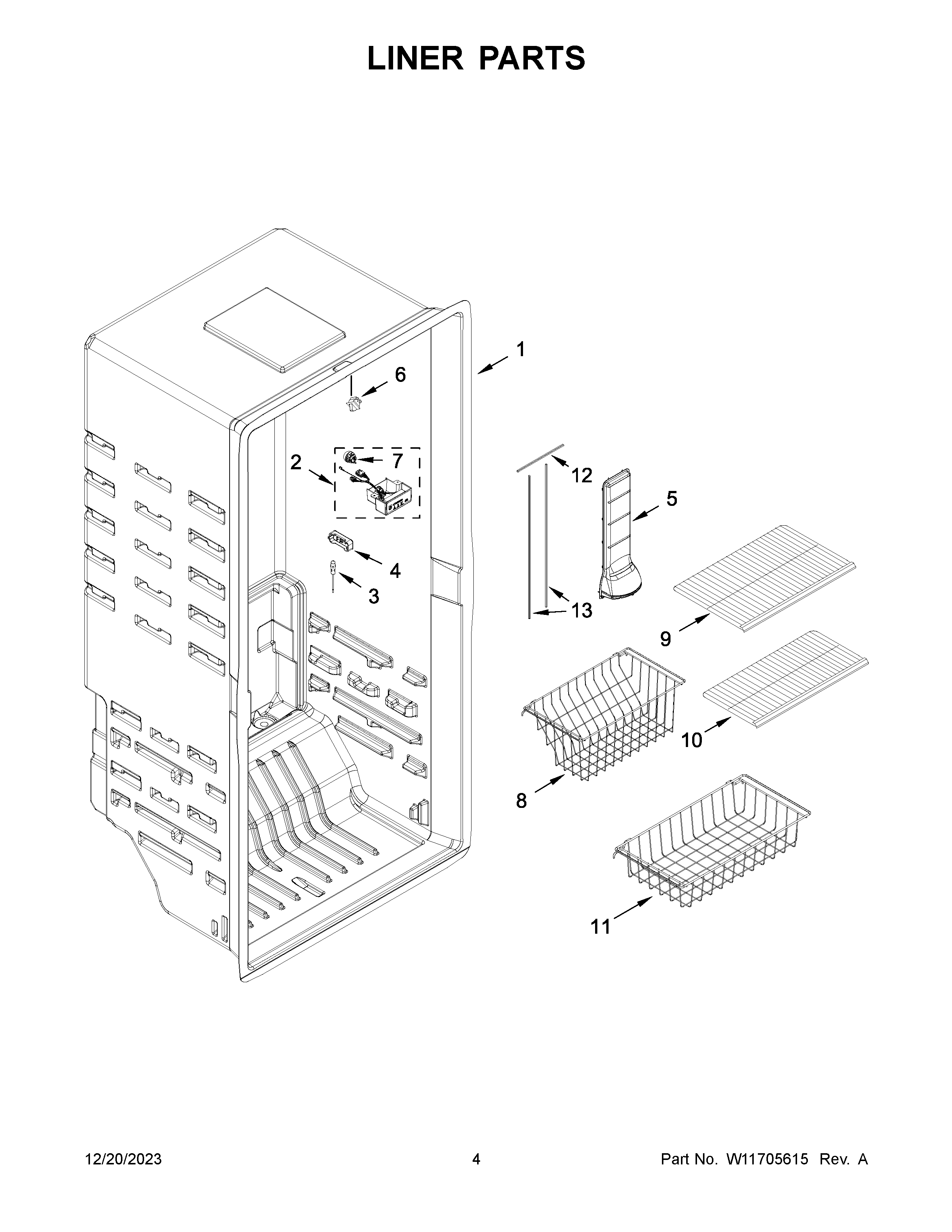 Liner parts