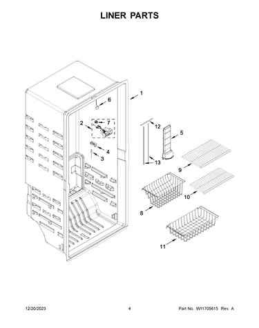 Liner parts