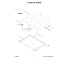 Whirlpool WFE525S0JT4 cooktop parts diagram
