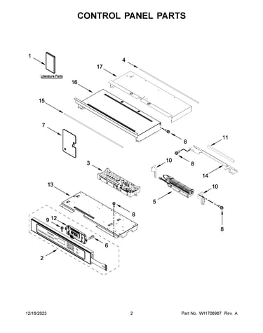 Control panel parts