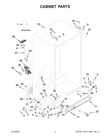 Cabinet parts