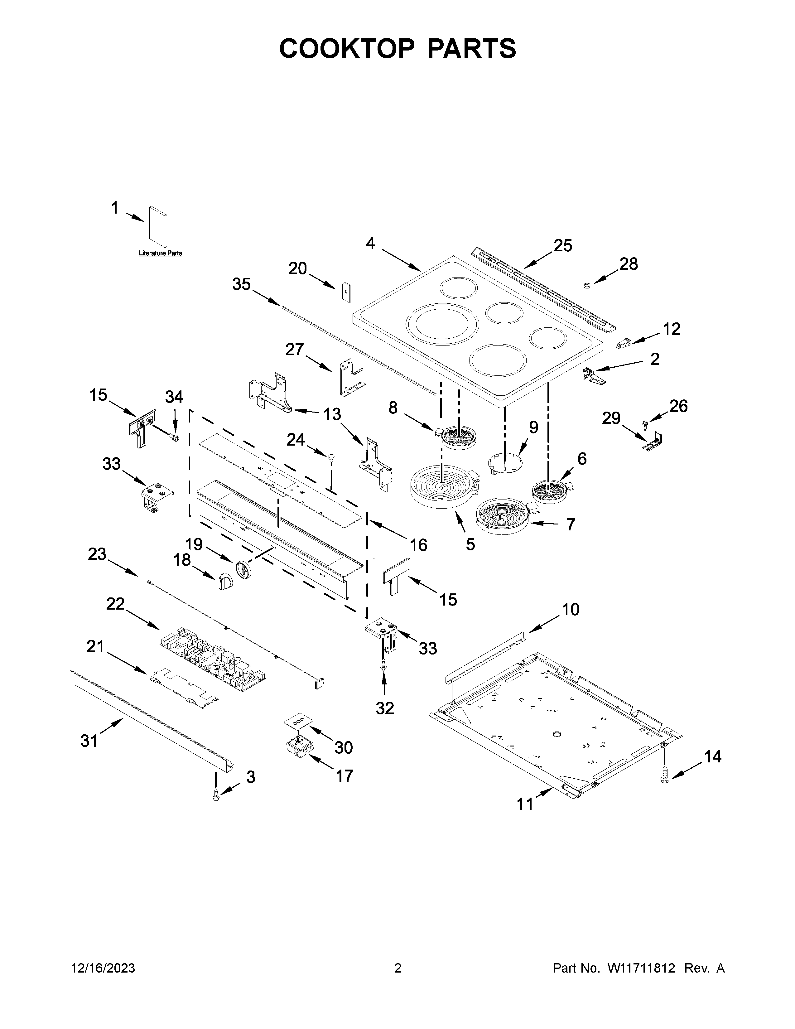 COOKTOP PARTS