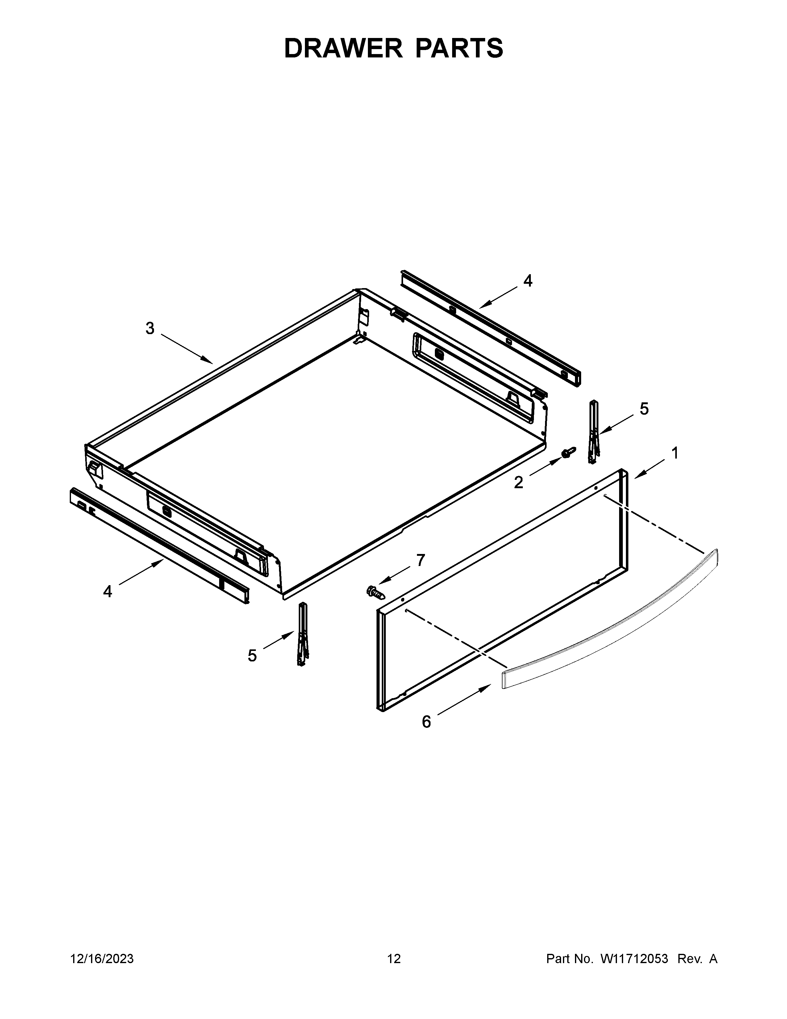 Drawer parts