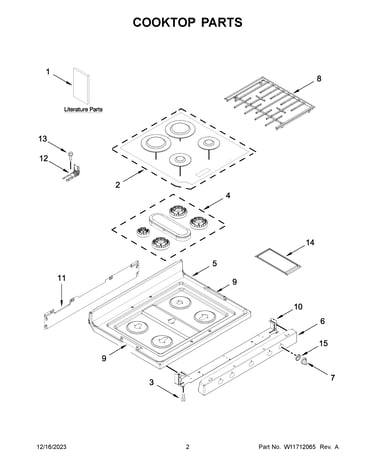 Cooktop parts