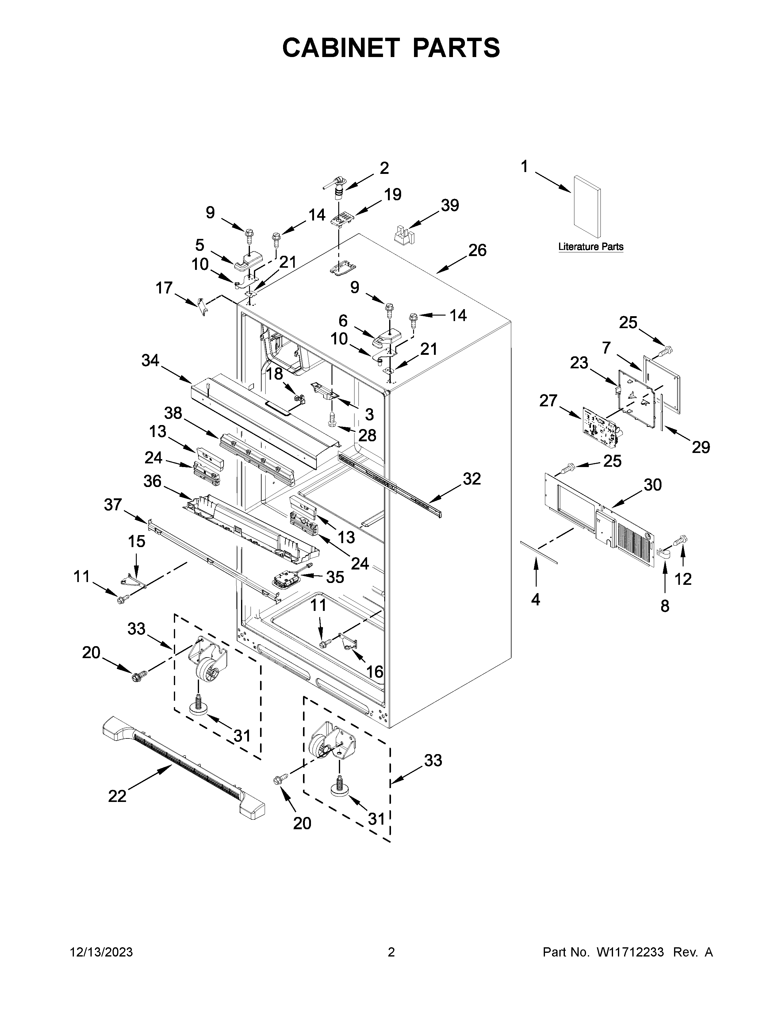 Cabinet parts