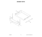 Whirlpool YWFE745H0FS6 drawer parts diagram