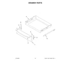 Whirlpool YWFE745H0FH6 drawer parts diagram