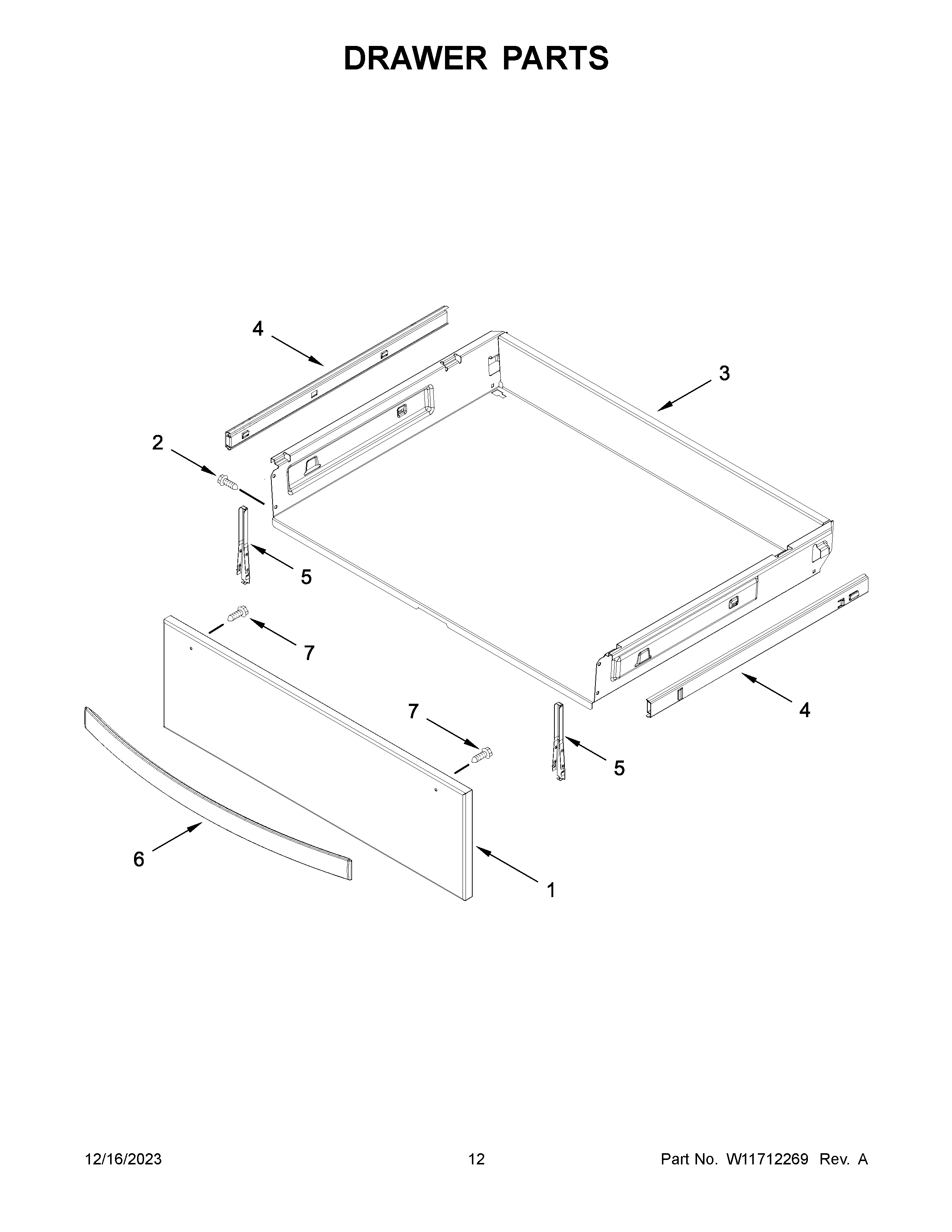 Drawer parts