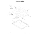 Whirlpool WFE975H0HV5 cooktop parts diagram