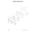 Whirlpool WFE975H0HV5 control panel parts diagram