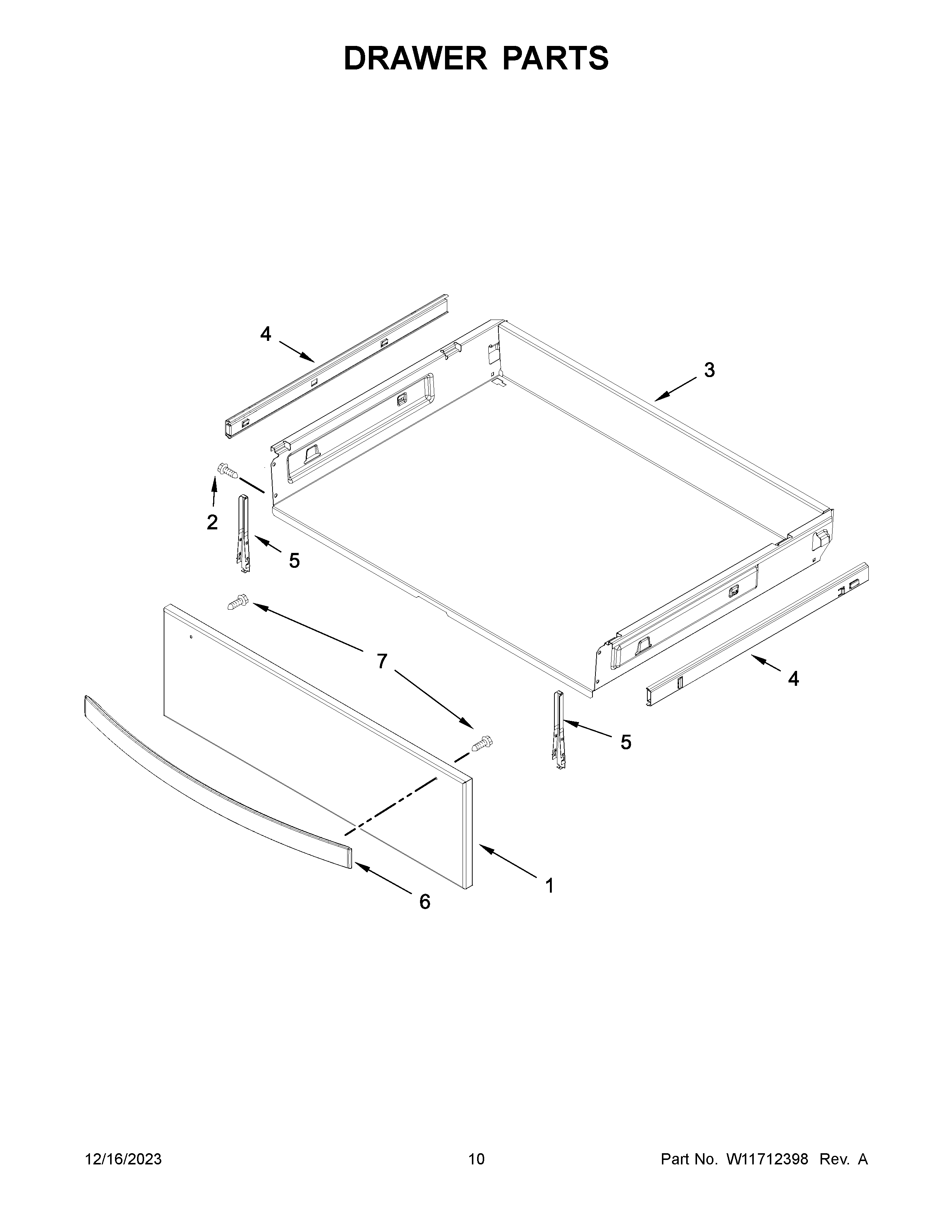 Drawer parts