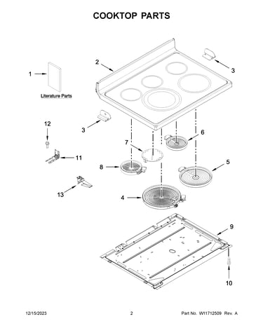 Cooktop parts