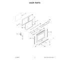 KitchenAid YKFEG500ESS8 door parts diagram