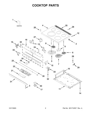 Cooktop parts