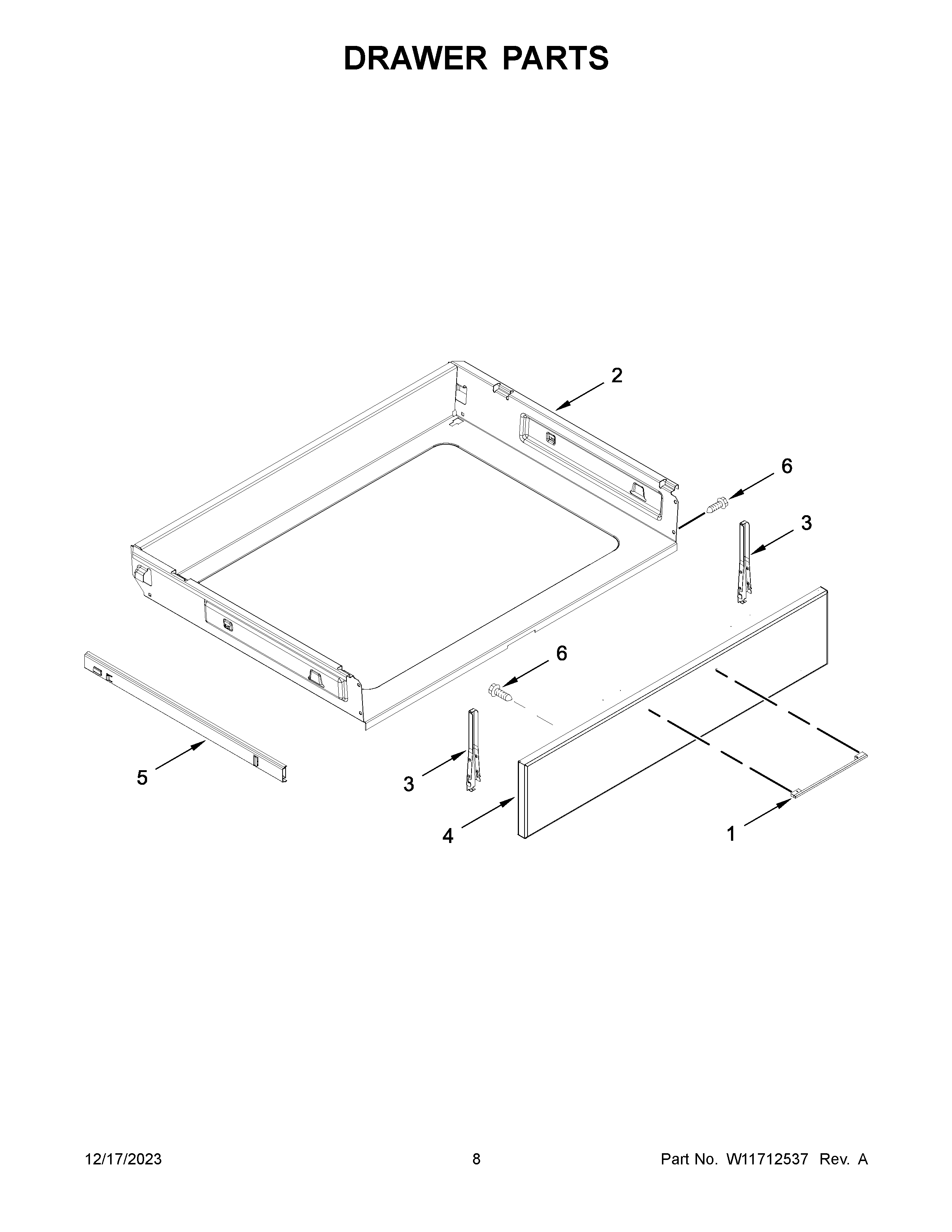 Drawer parts