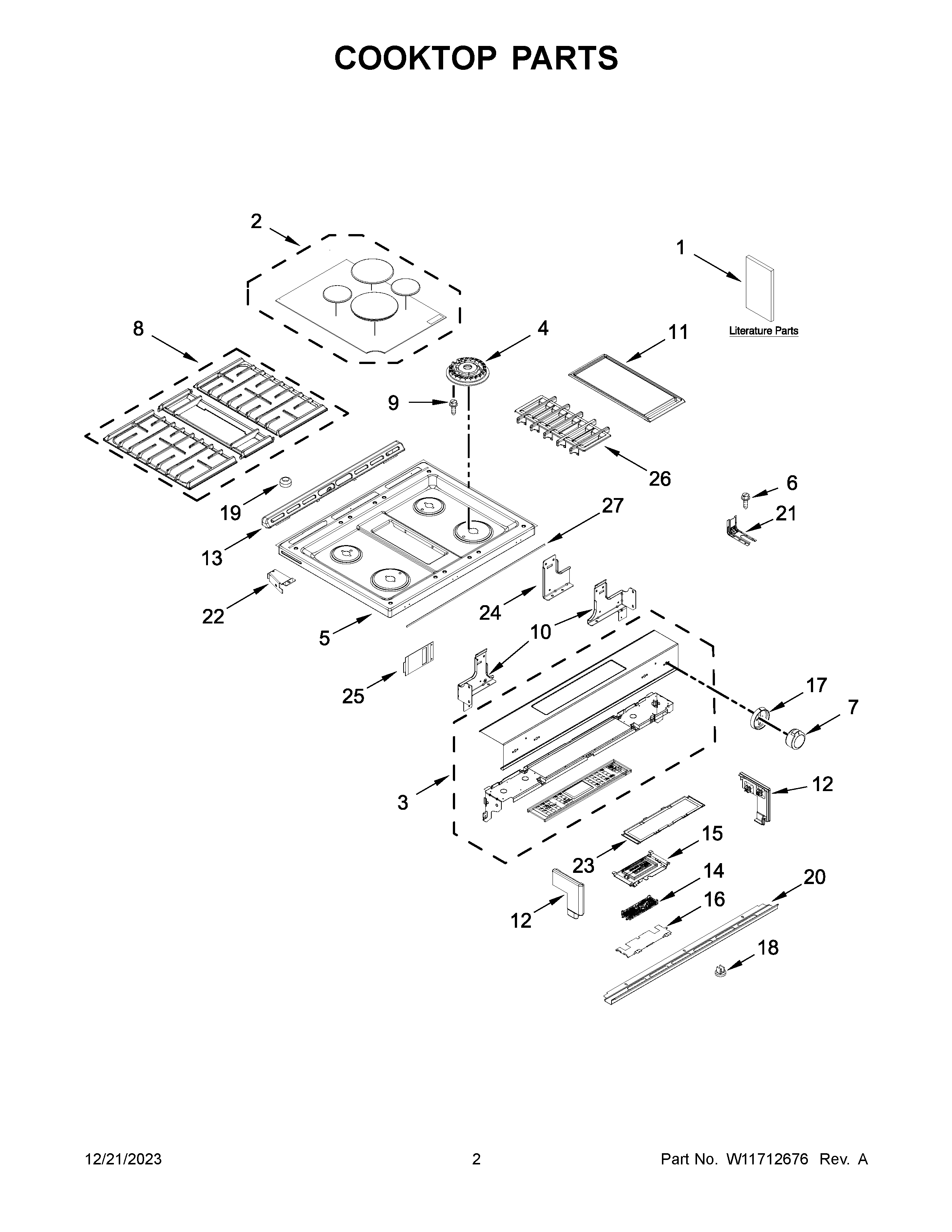 COOKTOP PARTS