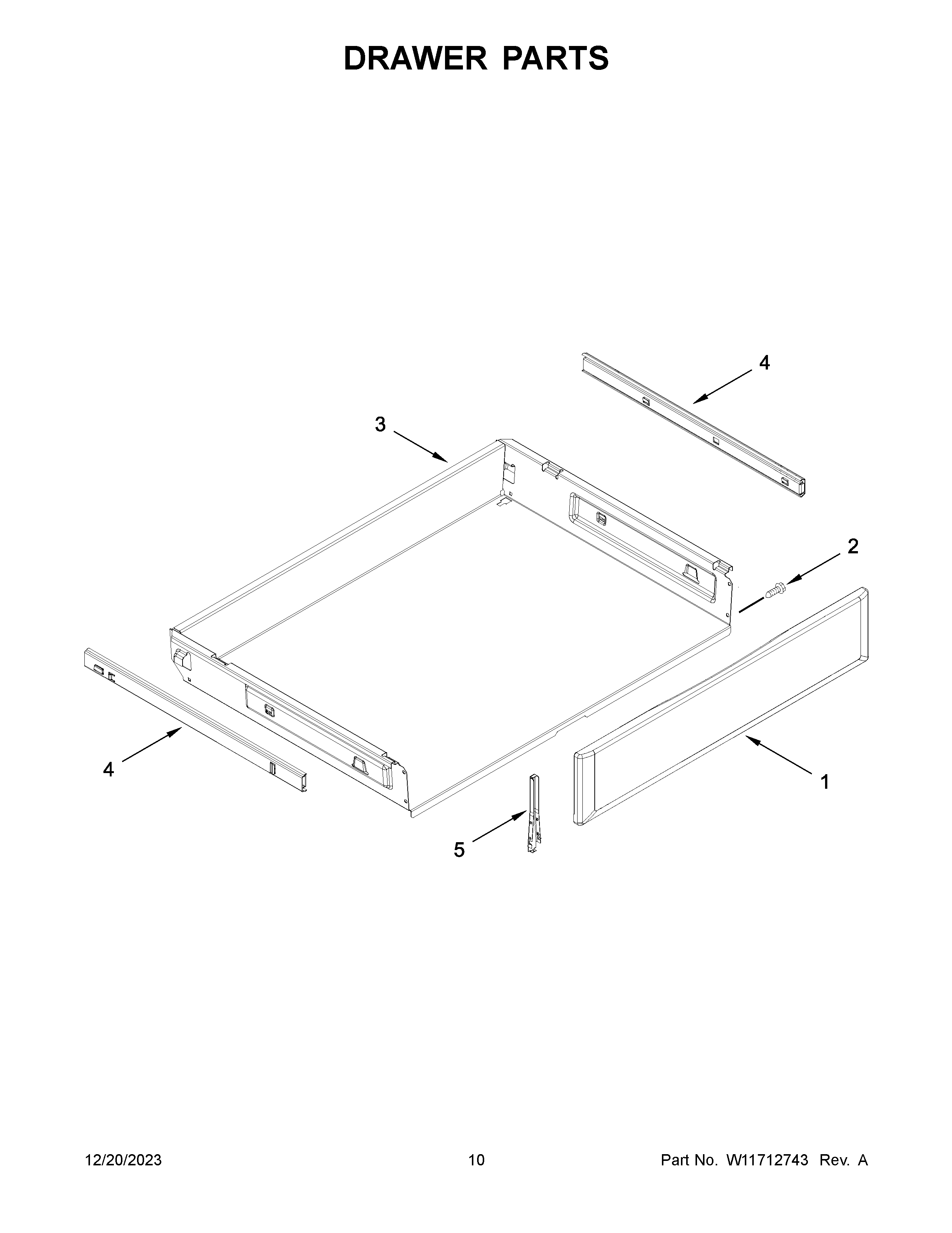 Drawer parts