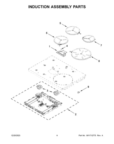 Induction assembly parts