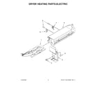 Maytag MED7230HC0 dryer heating parts-electric diagram