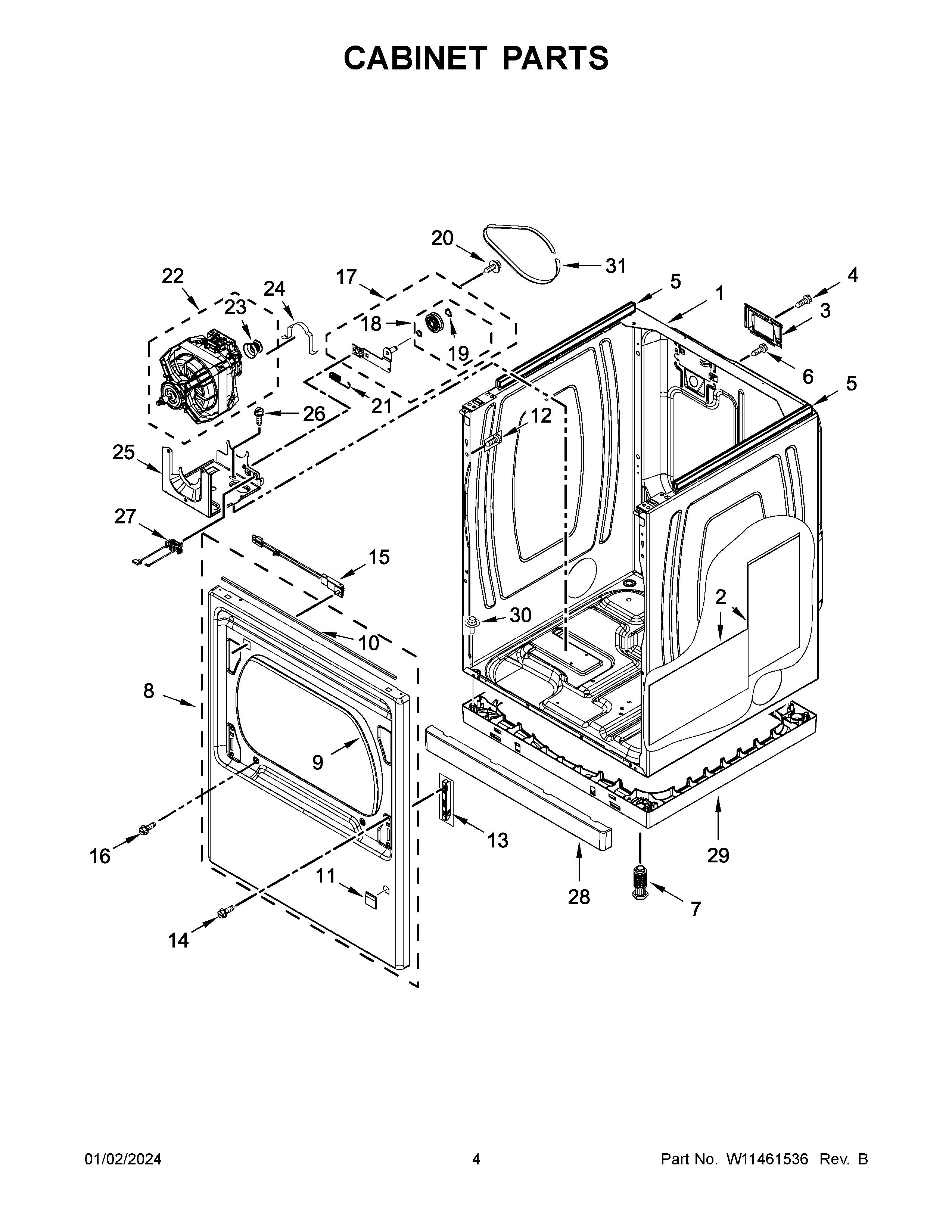 Cabinet parts