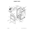 Maytag MED7230HW2 cabinet parts diagram