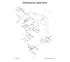 Whirlpool WRF540CWHZ11 refrigerator liner parts diagram