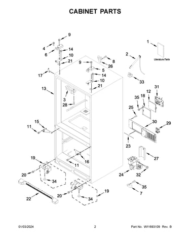 Cabinet parts
