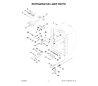 KitchenAid KRFF302ESS07 refrigerator liner parts diagram