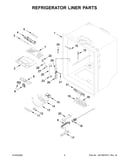 Refrigerator liner parts