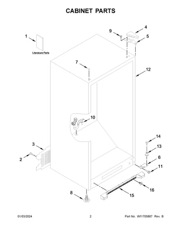 Cabinet parts