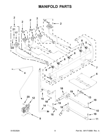 Manifold parts
