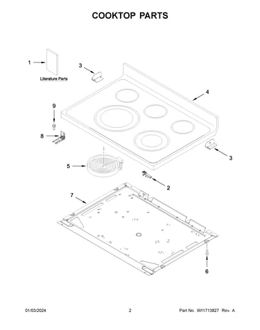 Cooktop parts