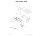 KitchenAid KUDR204KSB00 lower drawer parts diagram