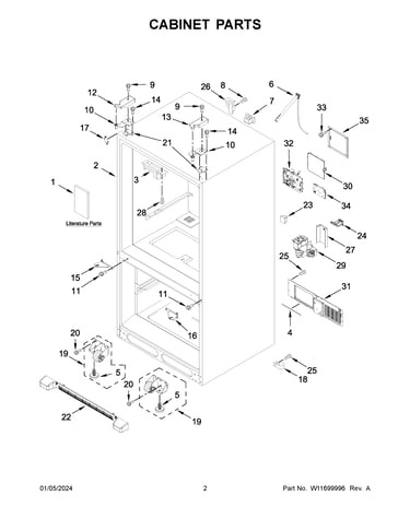 Cabinet parts