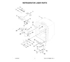 Jenn-Air JFFCF72DKM00 refrigerator liner parts diagram