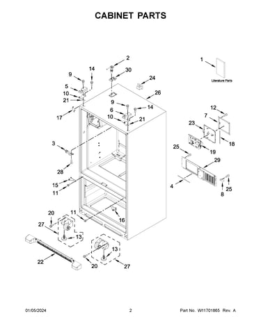 Cabinet parts