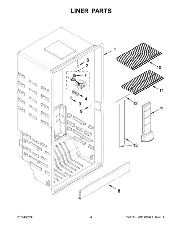 Liner parts
