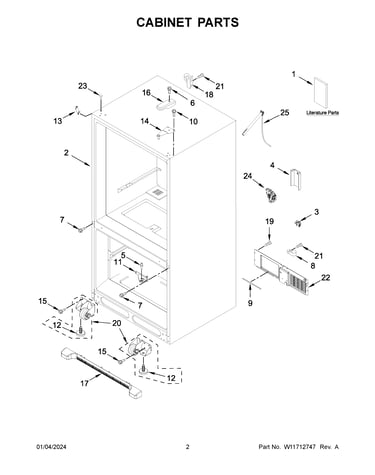 Cabinet parts