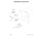 Whirlpool WRB329DMBB05 refrigerator liner parts diagram