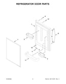 Refrigerator door parts